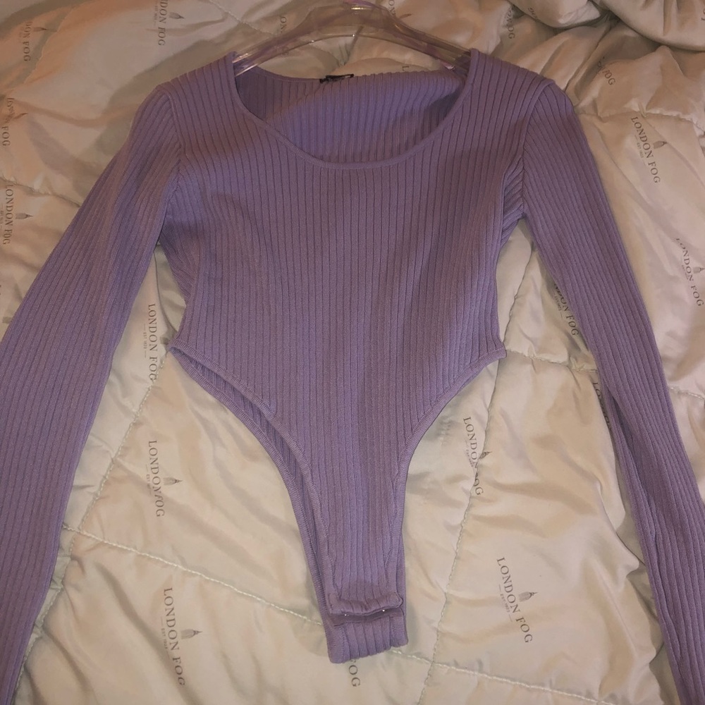Sale! Purple high rise body suit matching set!